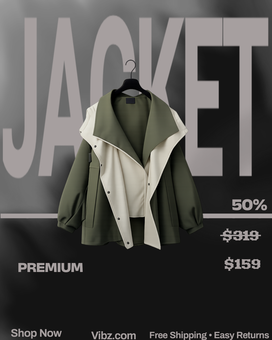 Jacket fashion poster by NEXFIY